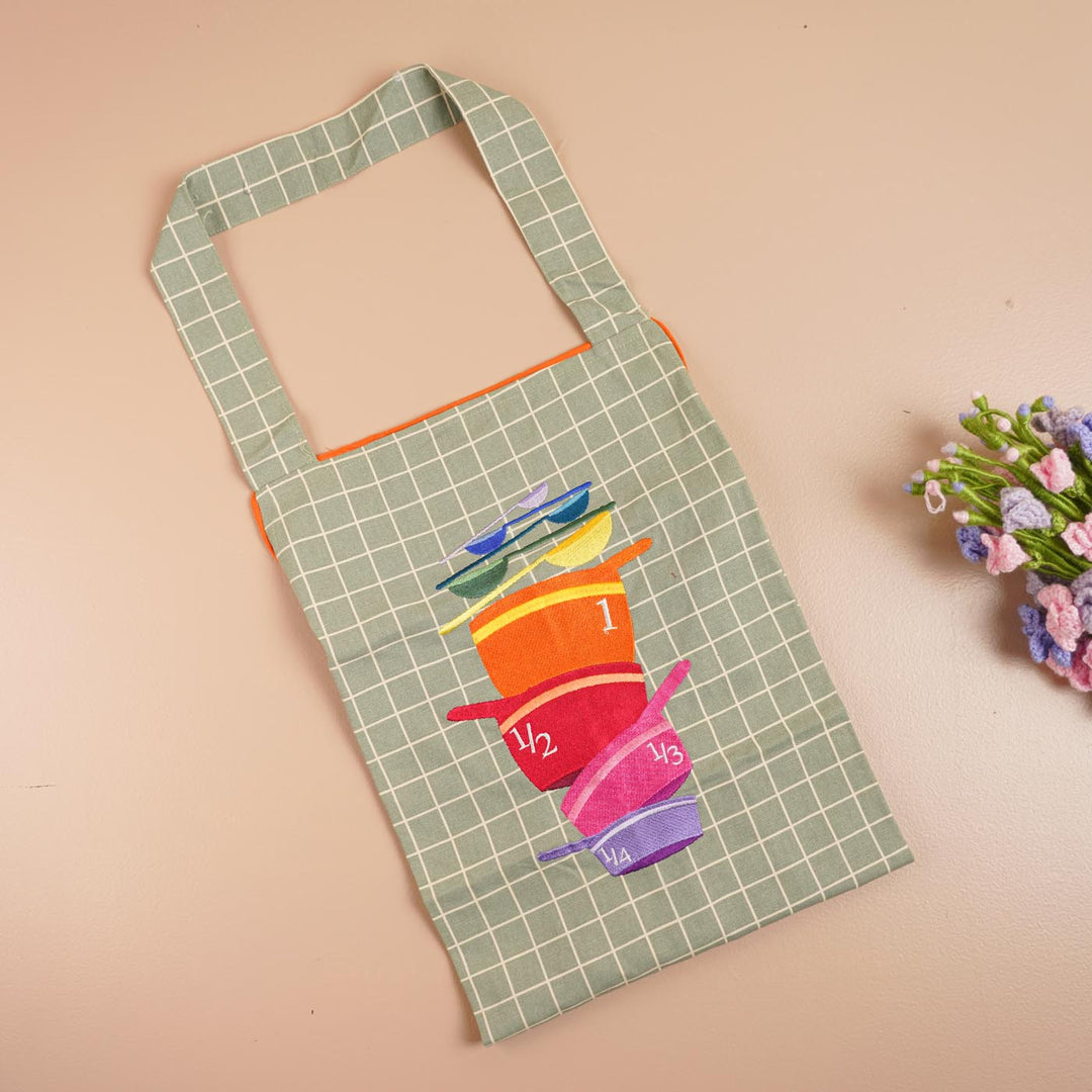 Personalized Embroidered Measuring Spoons Theme Apron