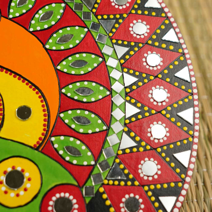 Handcrafted Kathakali Theme Wooden Wall Decor