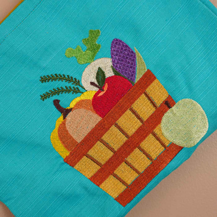 Personalized Embroidered Fruit Basket Theme Apron