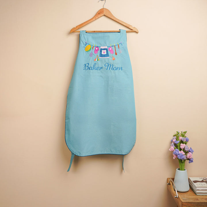 Personalized Embroidered "Baker Mom" Apron