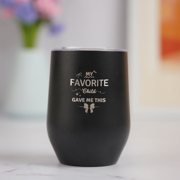 Customized Handmade Engraved Favourite Child Theme Stainless Steel Tumbler
