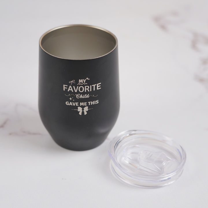 Customized Handmade Engraved Favourite Child Theme Stainless Steel Tumbler