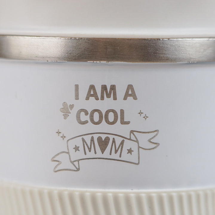 Customized Handmade Engraved Cool Mom Double Walled Stainless Steel Tumbler