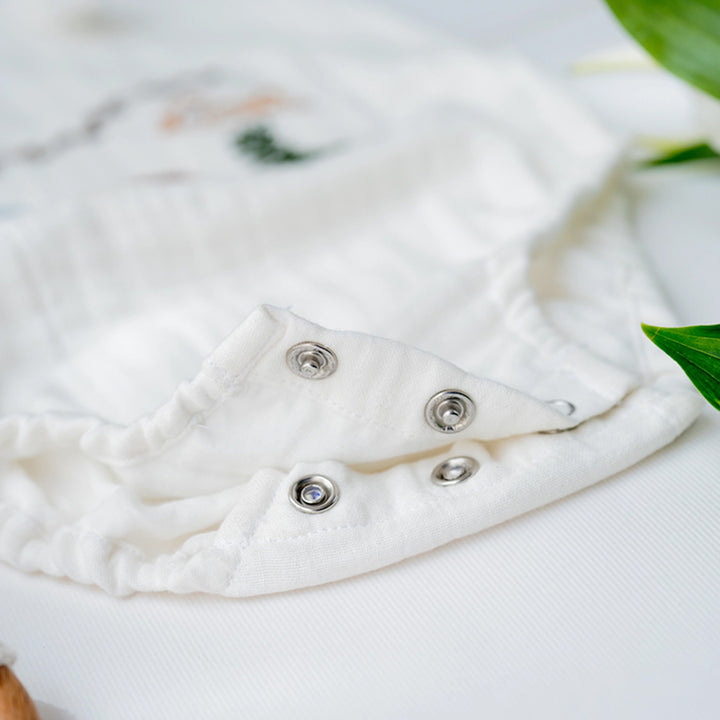 Little Meadows Baby Boy Gift Hamper | Romper, Swaddle & Bunny Rattle