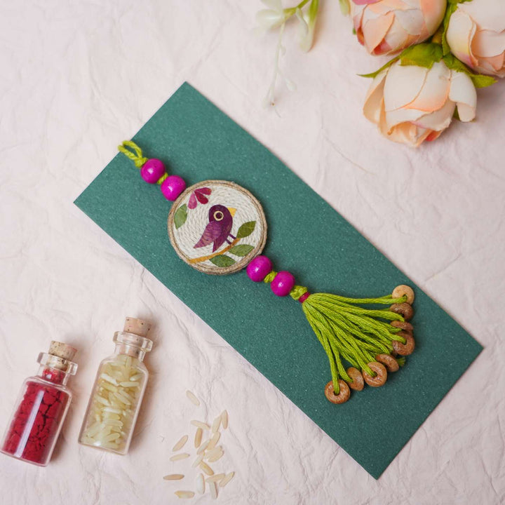 Handmade Eco-friendly Pressed Flower Rakhi Gift Hamper for Sisters I Set of 7