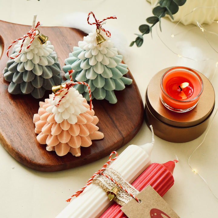 Handmade Ombre Christmas Tree Soy Wax Scented Candle