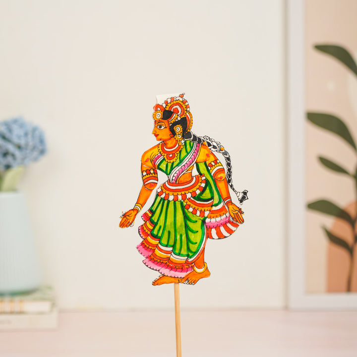 Hand-Painted Sita Tholu Bommalata Flip Toy