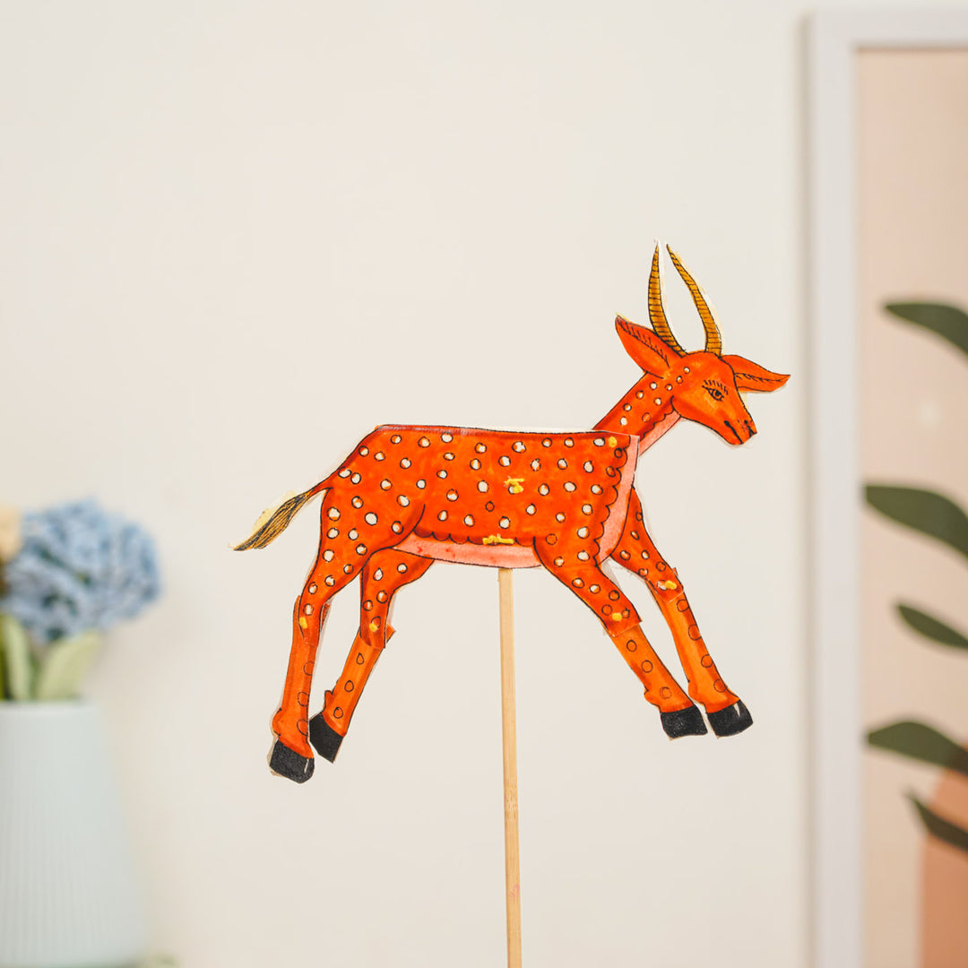 Hand-Painted Maricha Tholu Bommalata Flip Toy