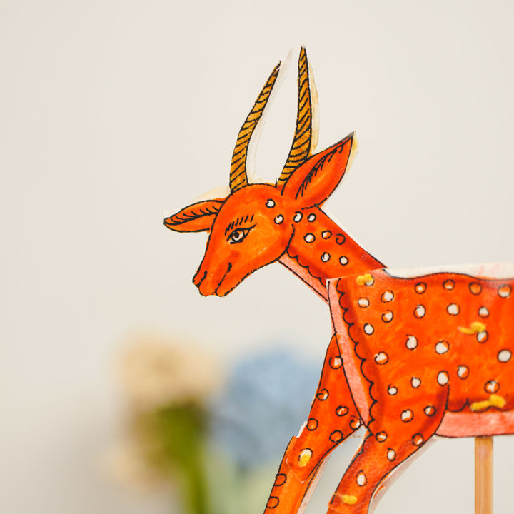 Hand-Painted Maricha Tholu Bommalata Flip Toy