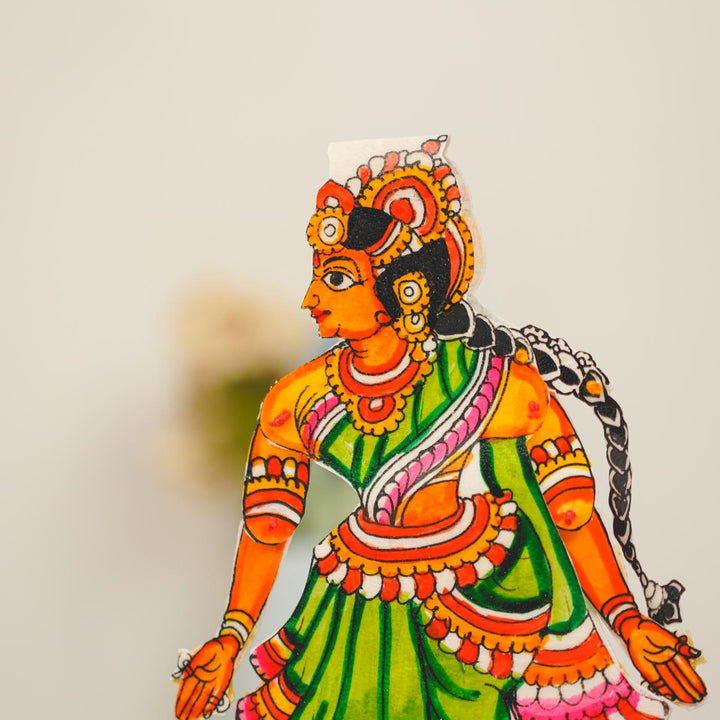 Hand-Painted Sita Tholu Bommalata Flip Toy