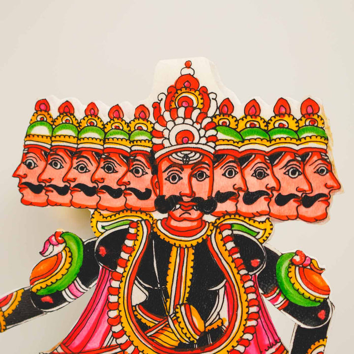 Hand-Painted Ravan Tholu Bommalata Flip Toy