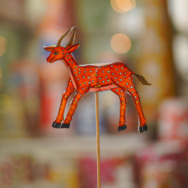 Hand-Painted Maricha Tholu Bommalata Flip Toy