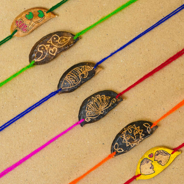 Handmade Plantable Seed Rakhi DIY Kit With Roli Chawal