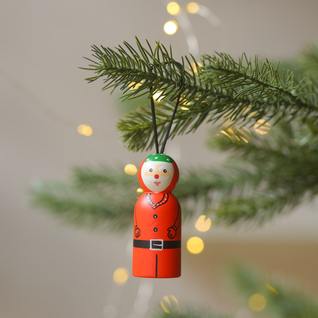 3 pc | Handmade Wooden Christmas Ornaments For Tree Decoration