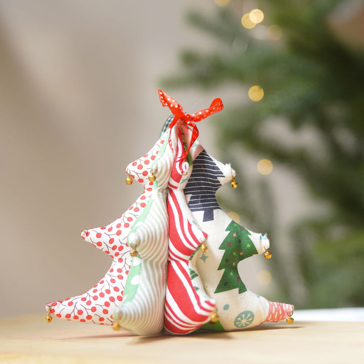 3 Inch | Handmade Polka Dot Christmas Tree For Decoration