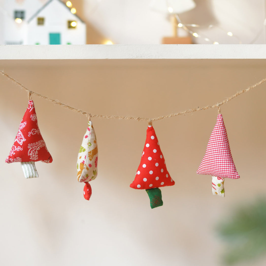 42 Inch | Handmade Xmas Tree Theme Garland/ Bunting For Wall Decoration