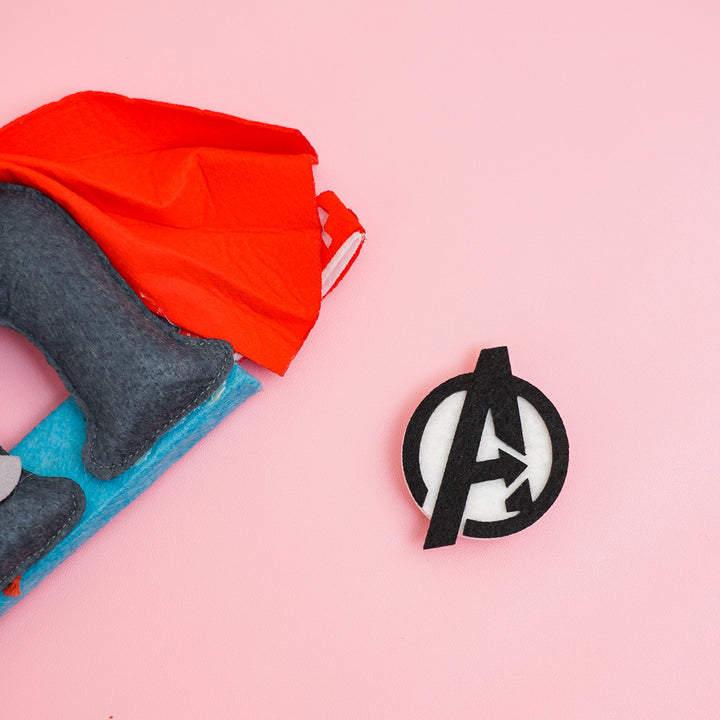 Handcrafted Personalized Spiderman Avenger Felt Nameplate for Kids