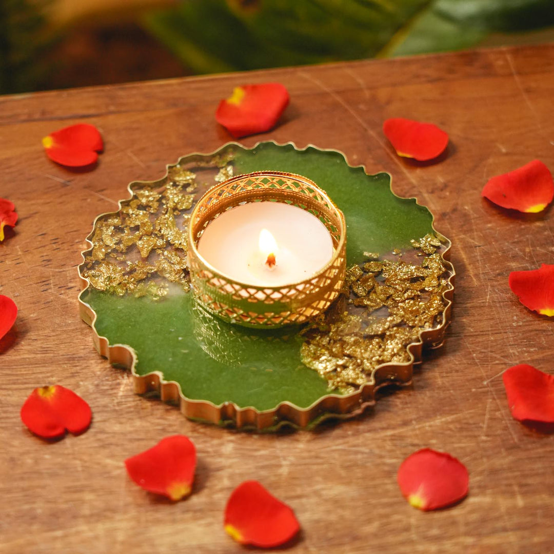 Handmade Decorative Resin Tealight Holder