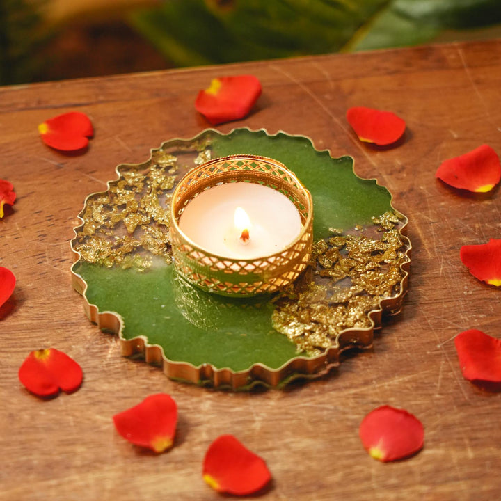 Handmade Decorative Resin Tealight Holder