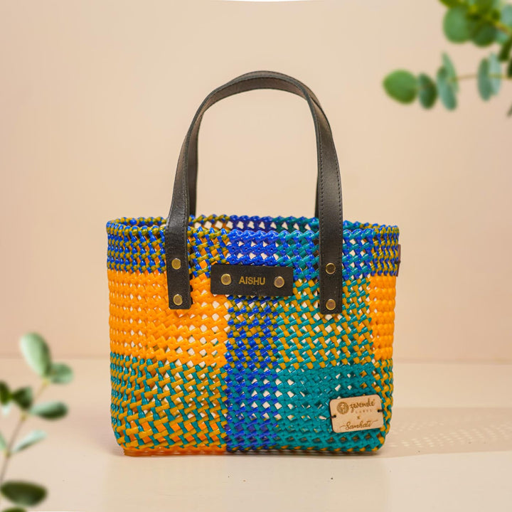 Multicolor Mukhya Knot Handmade Small Koodai Bag