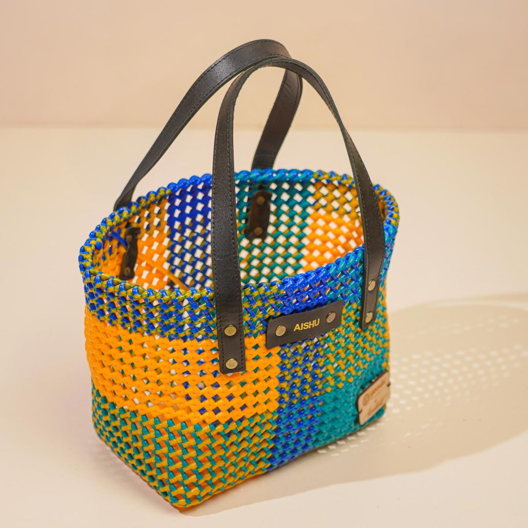Multicolor Mukhya Knot Handmade Small Koodai Bag