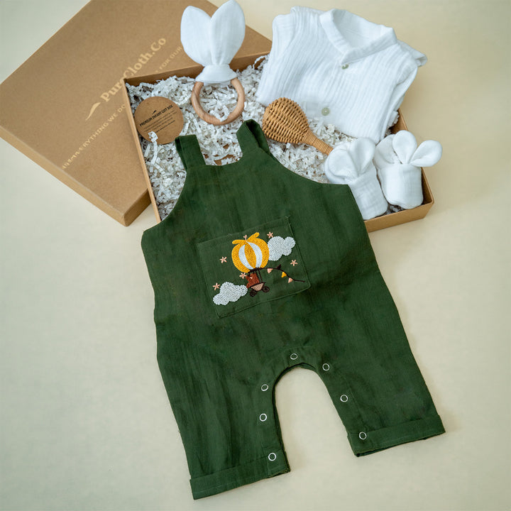 Forest Green Little Cloud Rider Hamper | Outfit & Baby Toys