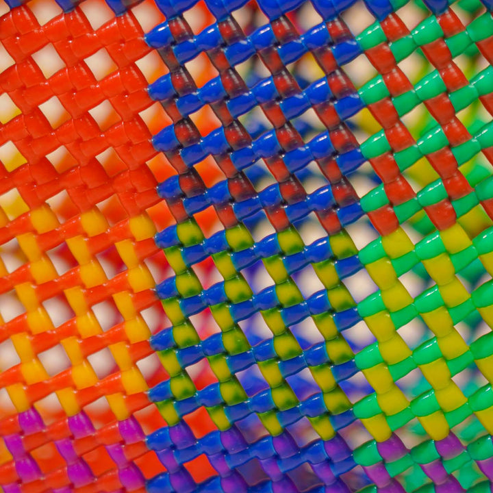 Multicolor Checks Mukhya Knot Handmade Small Koodai Bag