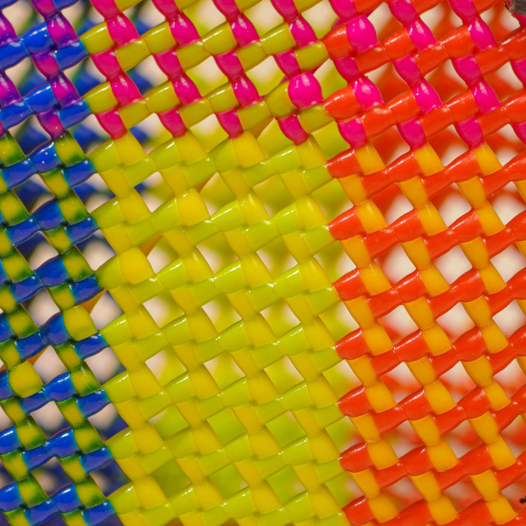 Multicolor Checks Mukhya Knot Handmade Small Koodai Bag