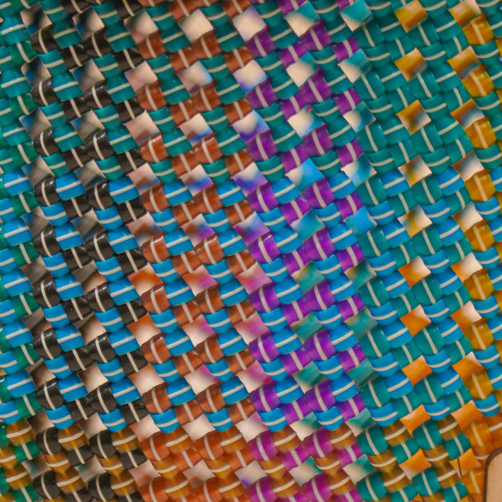 Multicolor Madras Checks Mukhya Knot Handmade Small Koodai Bag