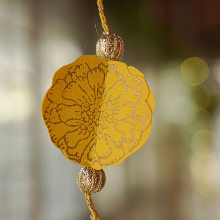 Set Of 2 | Handmade Marigold Design Hangings