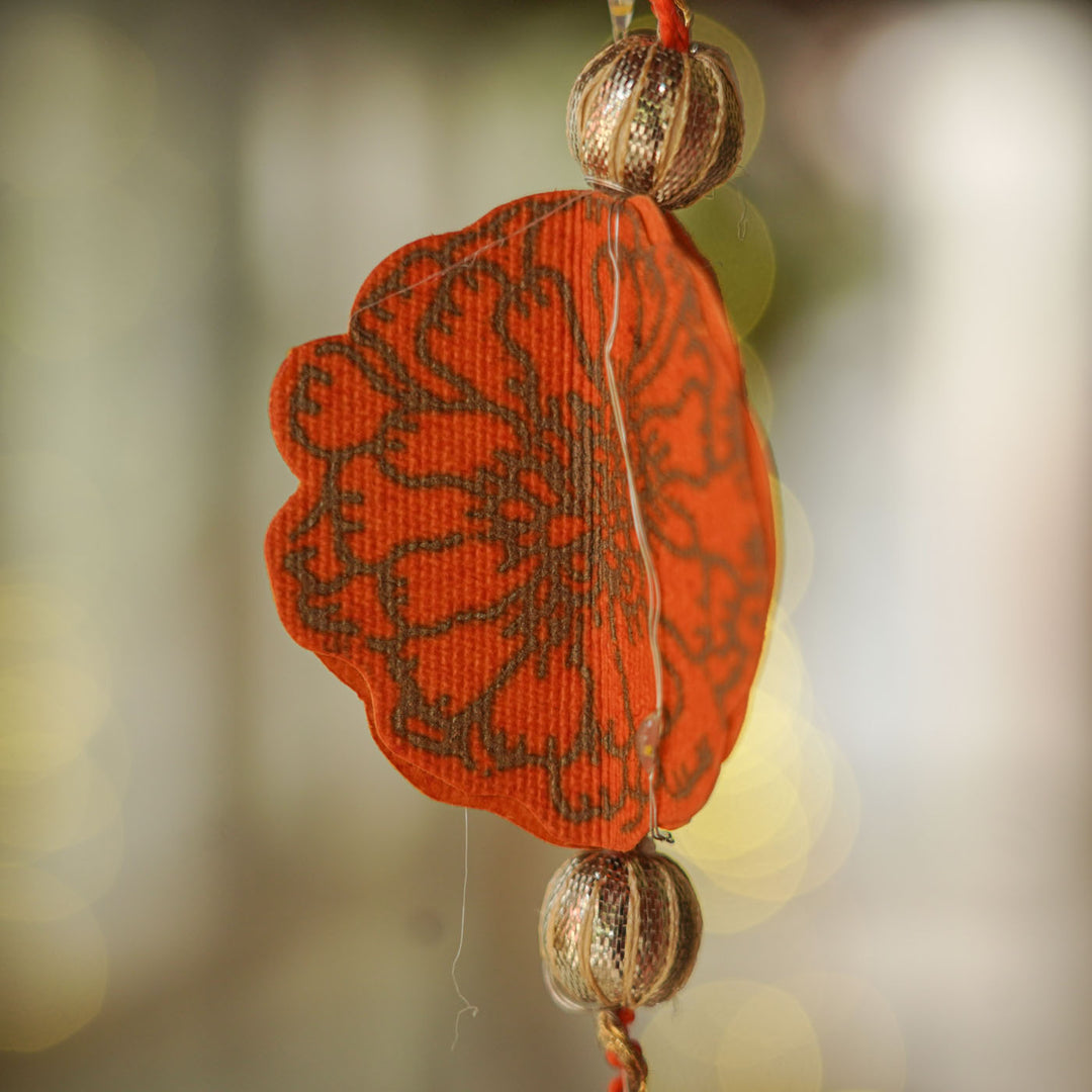 Set Of 2 | Handmade Marigold Design Hangings