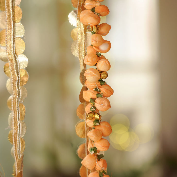Handmade Shola Buds LED String Flower Design Hanging