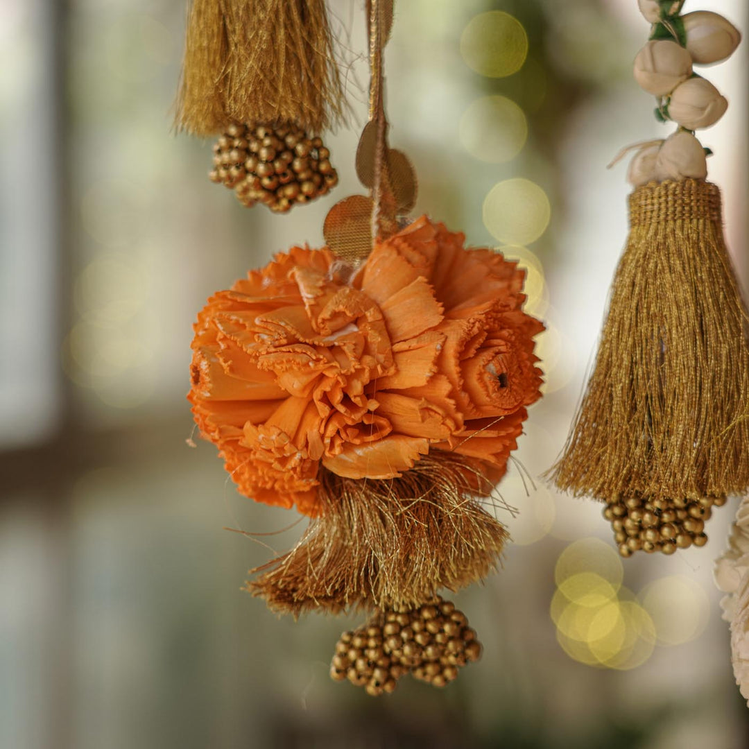 Handmade Shola Buds LED String Flower Design Hanging