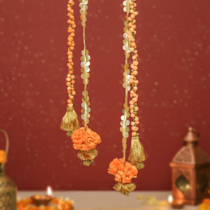 Handmade Shola Buds LED String Flower Design Hanging