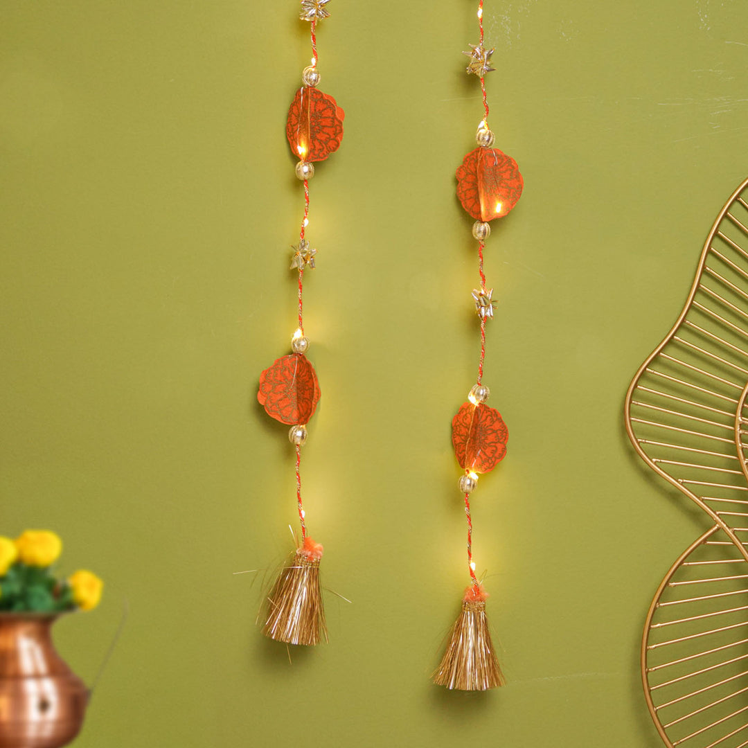 Set Of 2 | Handmade Marigold Design Hangings