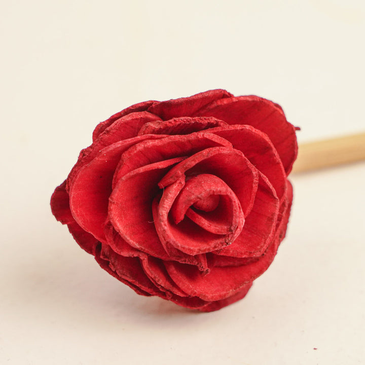 Handmade Rose Design Bamboo Bunstick