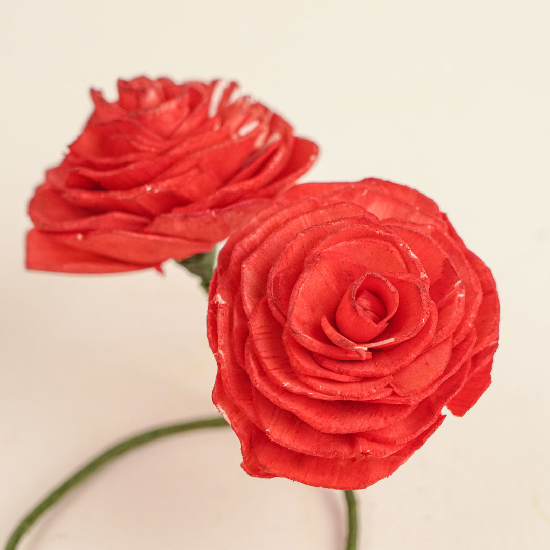 Handmade Rose Design Areca Nut Curtain Tie-Back