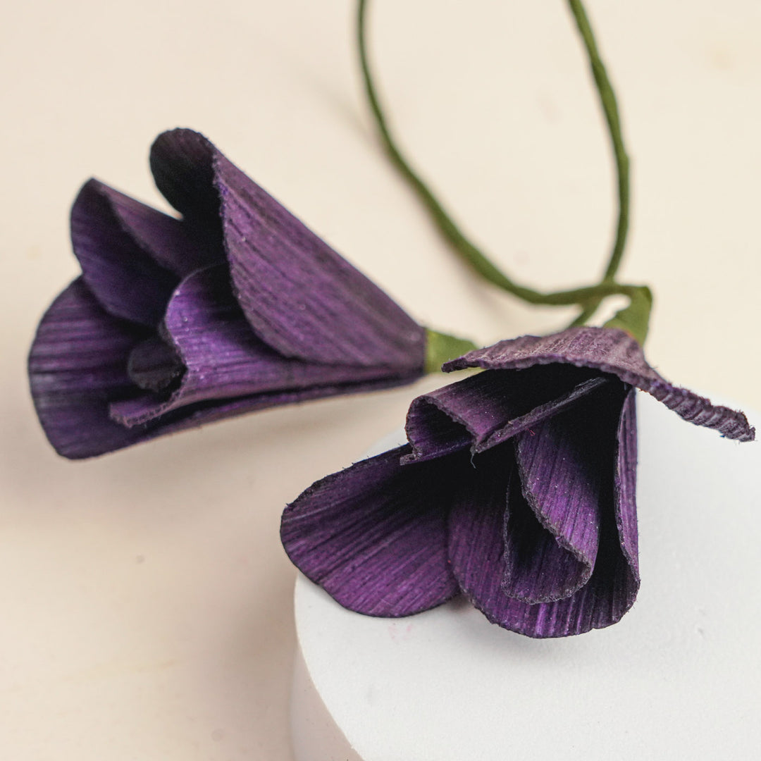 Handmade Tulip Design Areca Nut Curtain Tie-Back