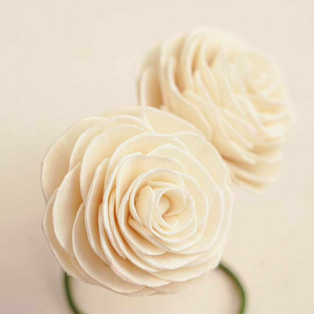 Handmade Rose Design Areca Nut Curtain Tie-Back