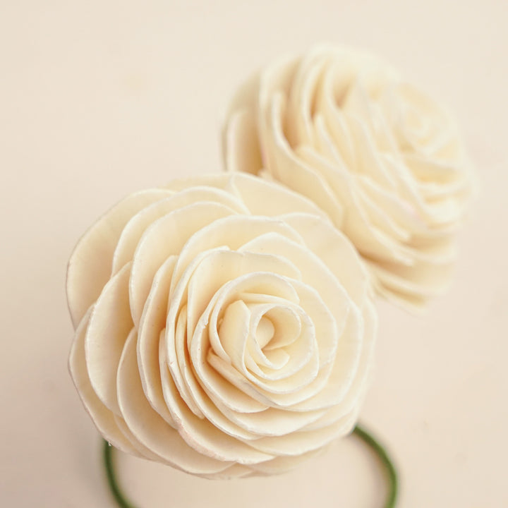 Handmade Rose Design Areca Nut Curtain Tie-Back