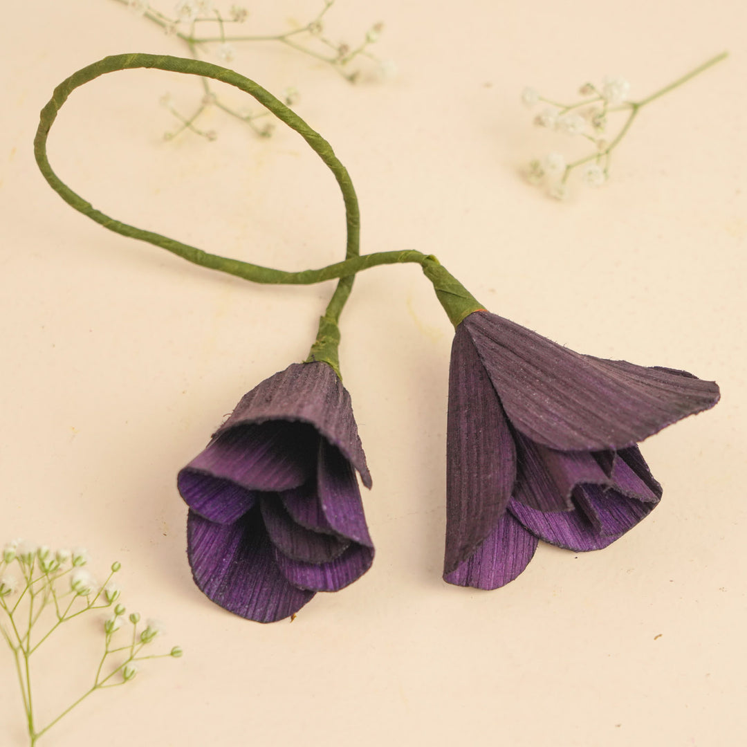 Handmade Tulip Design Areca Nut Curtain Tie-Back