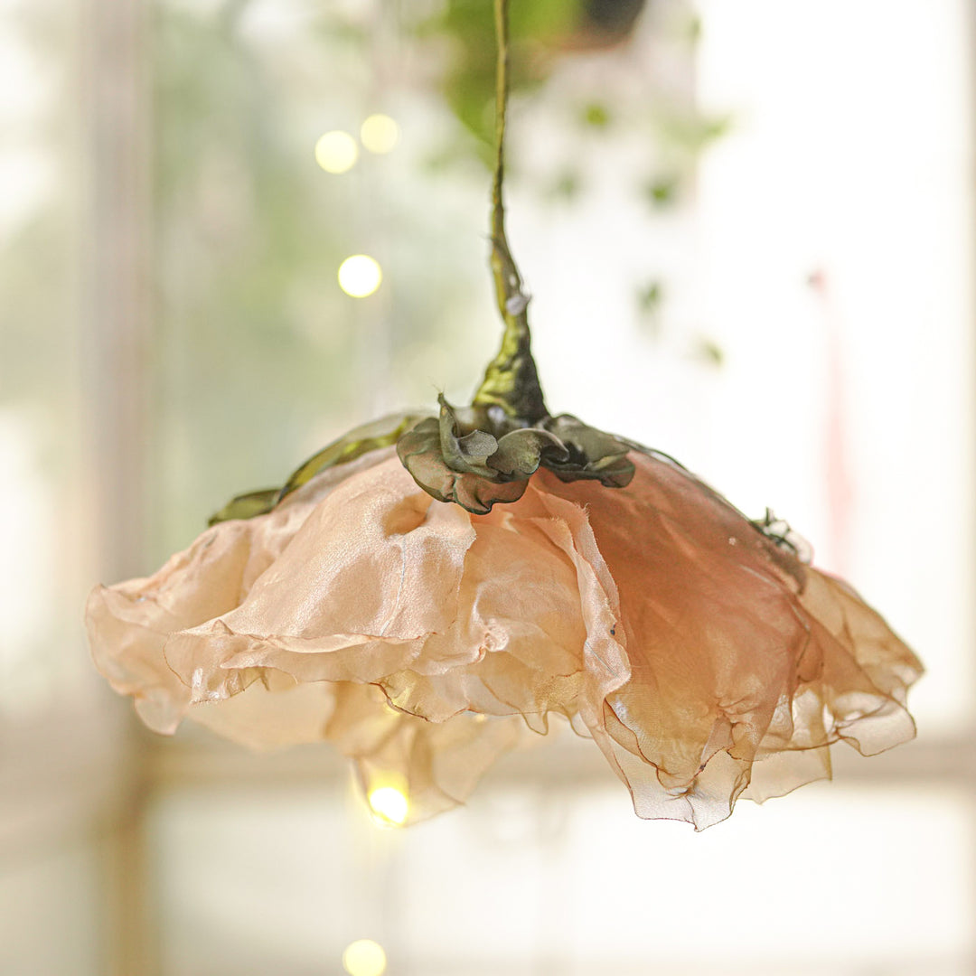 Elegant Organza Flower Hanging Lamp | Premium Statement Lighting