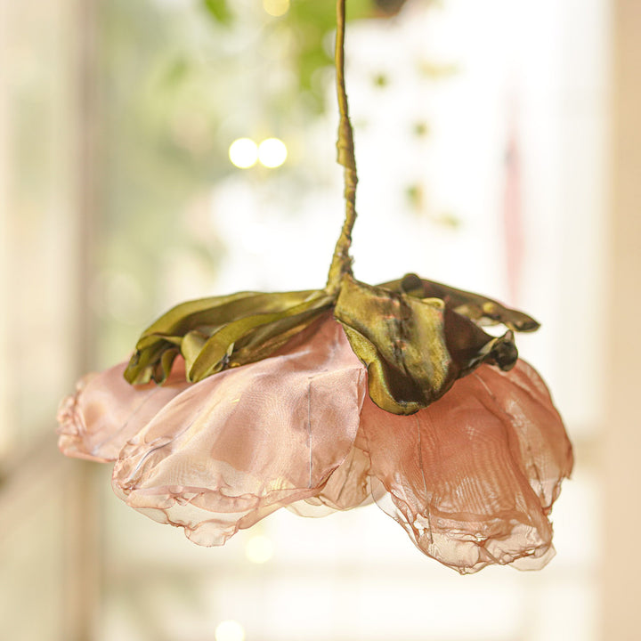 Elegant Organza Flower Hanging Lamp | Premium Statement Lighting