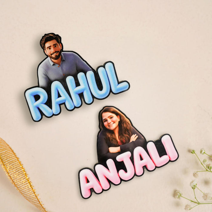 Photo Personalized Caricature Acrylic Fridge Magnet