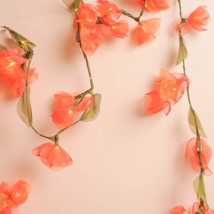 2.5m, 30 Bulbs | Handcrafted Tissue Flower LED Fairy Lights