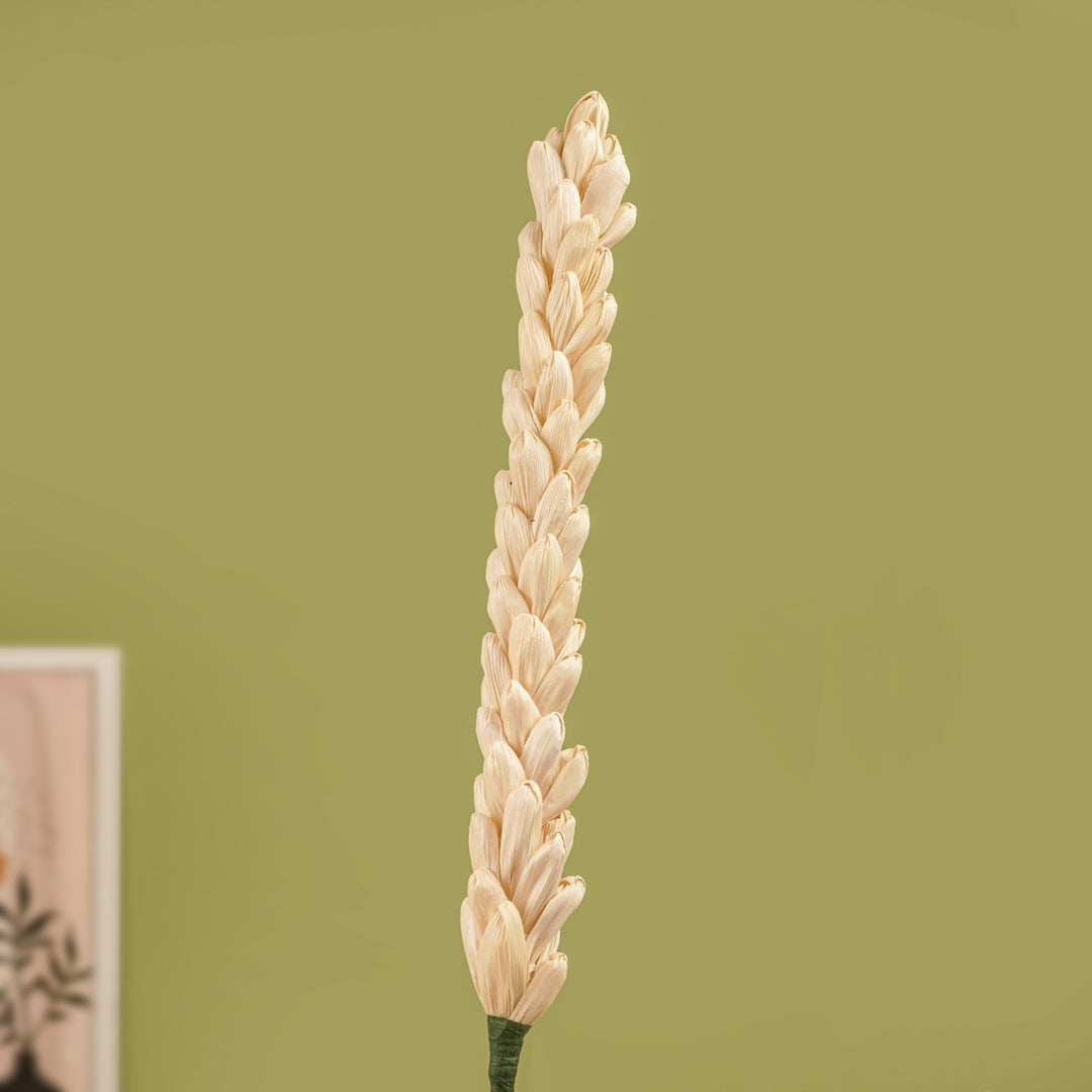 1 Pc| Handmade Corn Husk Kevda Design  Flower Stick