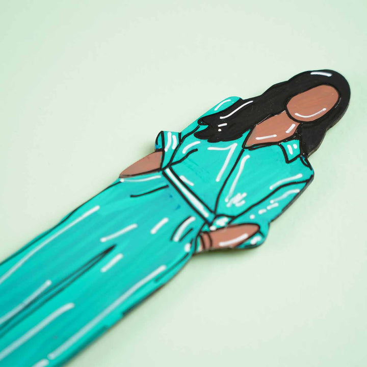 Hand-painted Entrepreneur Theme MDF Wood Fridge Magnet