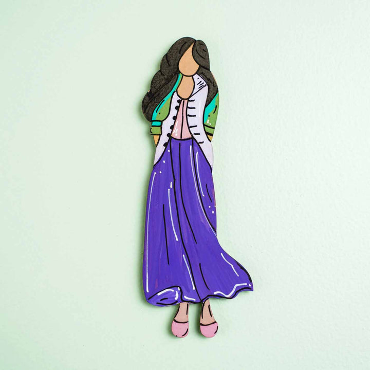 Hand-painted Cute Illustrated MDF Wood Fridge Magnet