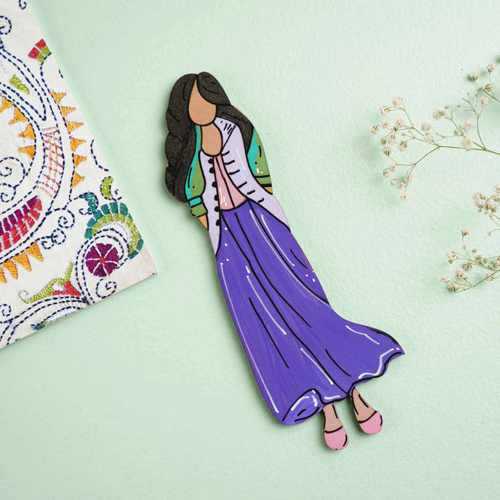 Hand-painted Cute Illustrated MDF Wood Fridge Magnet