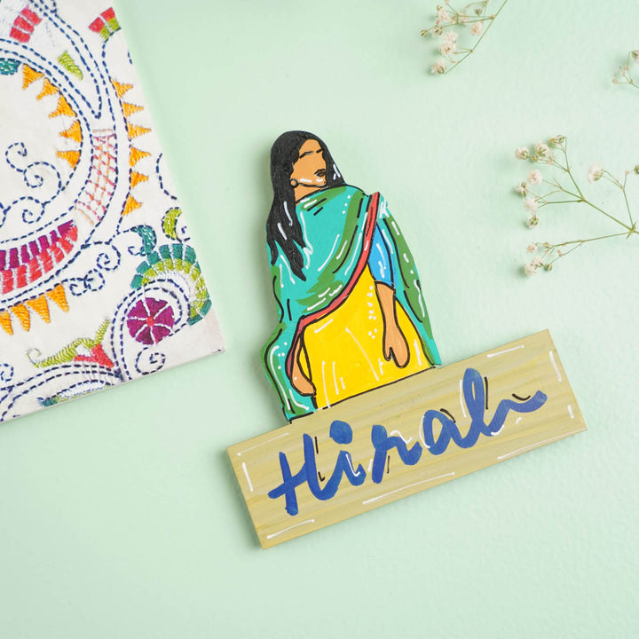 Personalized Hand-painted Artist Theme MDF Wood Fridge Magnet